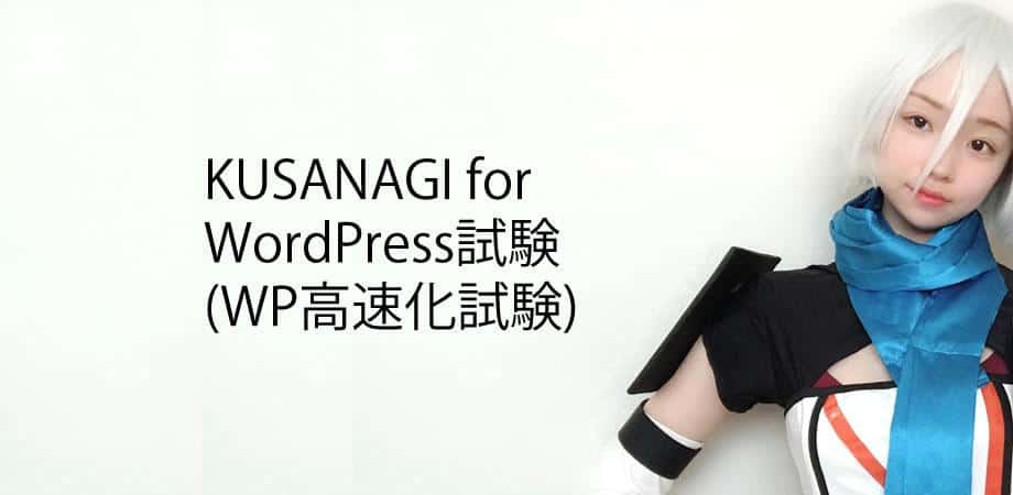 KUSANAGI for WordPress試験メインイメージ